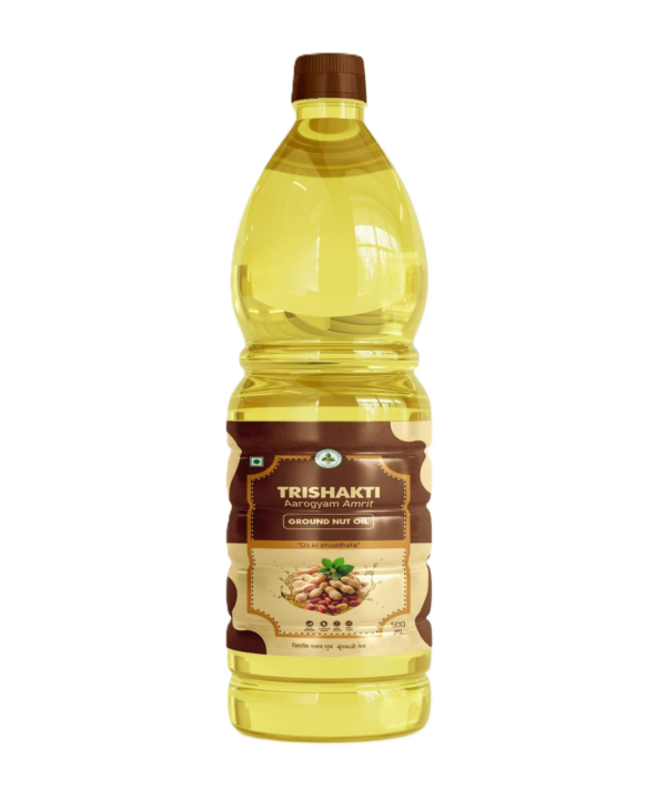 Pure Groundnut Oil (Moongfali Tel) – Natural & Healthy (500 ml)